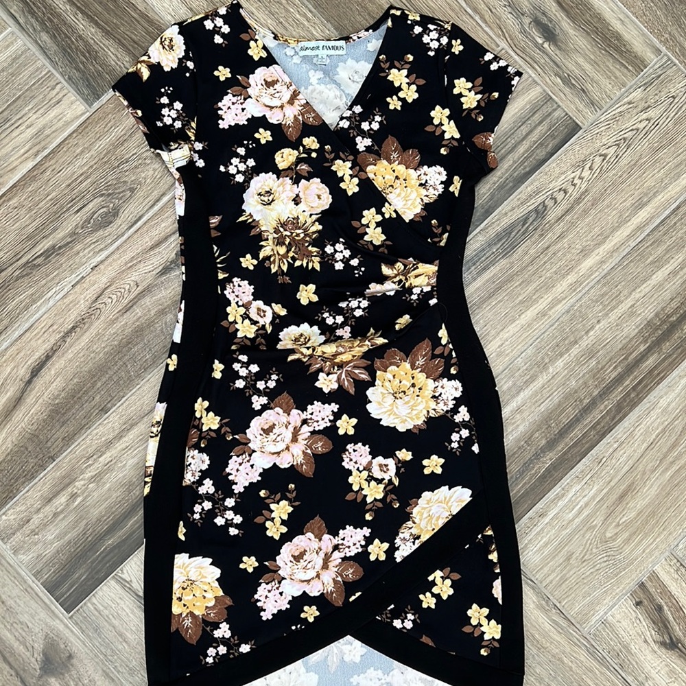 Junior fall floral dress